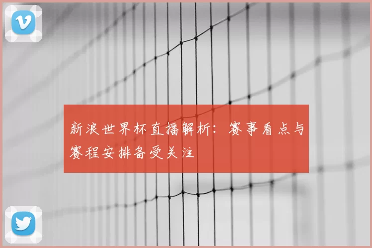 新浪世界杯直播解析：赛事看点与赛程安排备受关注