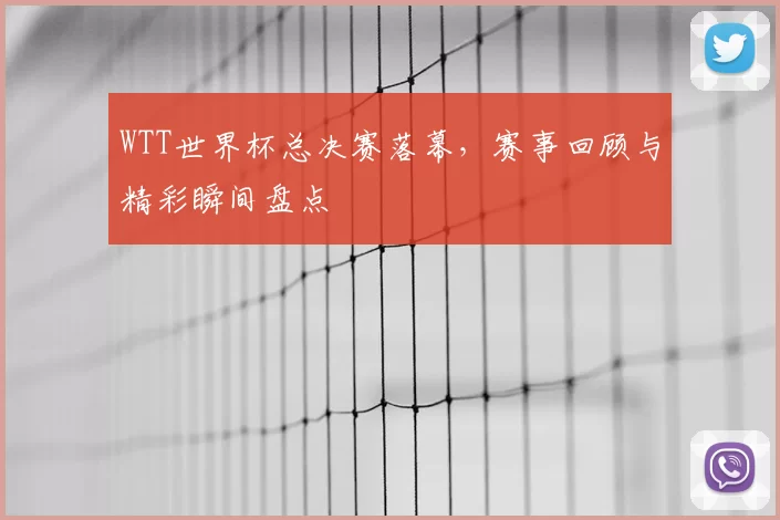 WTT世界杯总决赛落幕,赛事回顾与精彩瞬间盘点