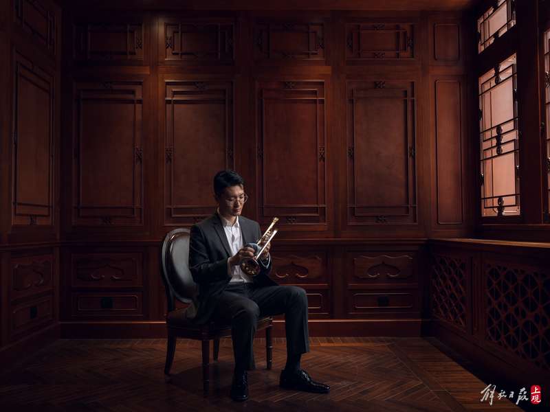 Playing the "Prelude to Light" at the Shanghai Grand Theatre, this Chinese trumpet player residing in Europe solo | Tampere Philharmonic Orchestra | Europe