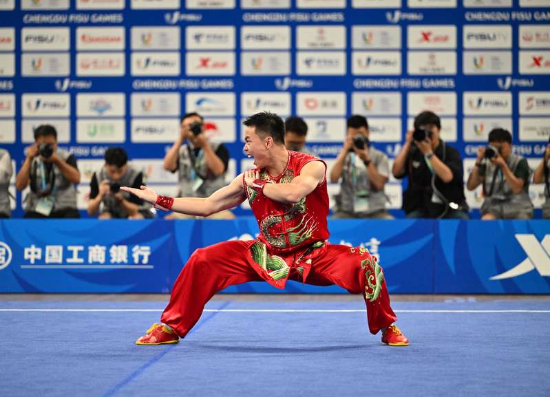 Made in China, the first gold medal of the Chengdu Universiade: Sichuan boy obsessed with martial arts is a hardworking son | Cao Maoyuan | Martial Arts