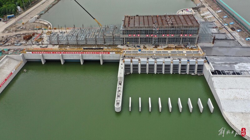 吴淞江工程（上海段）：上海规模最大泵闸枢纽工程初步具备通水条件太湖|长三角|规模