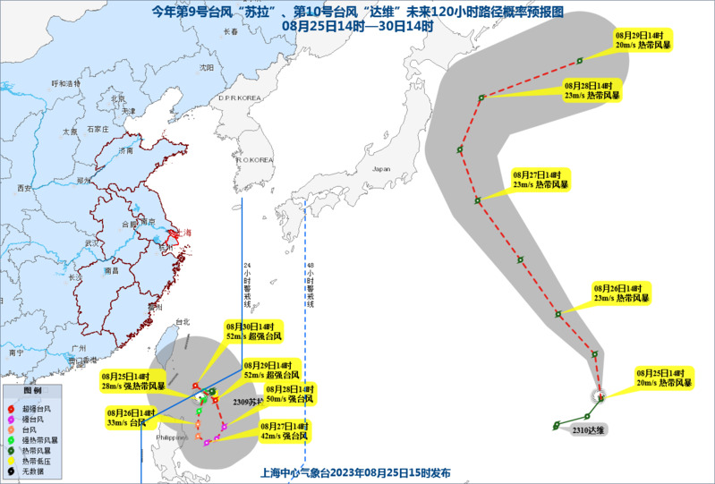 Why did typhoons cluster in August?, The weather in Shanghai will be complex and variable in the later part of next week, with two typhoons dancing together in the Pacific Ocean | Typhoon | Weather