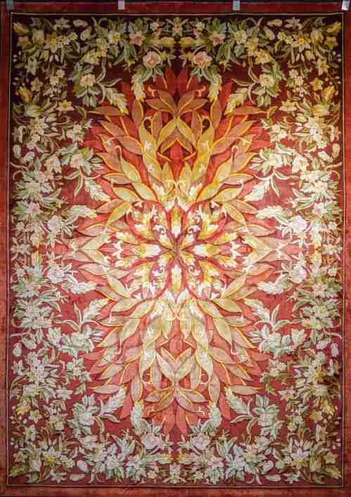她的两幅丝毯作品被国家博物馆珍藏,50年坚守一门非遗技艺！近日丝毯|程美华|国家博物馆