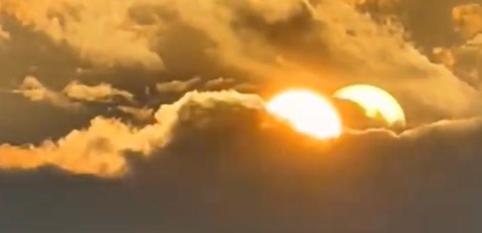 Two suns appear in the sky? Netizen: No wonder the sky is so hot | phenomenon | sun