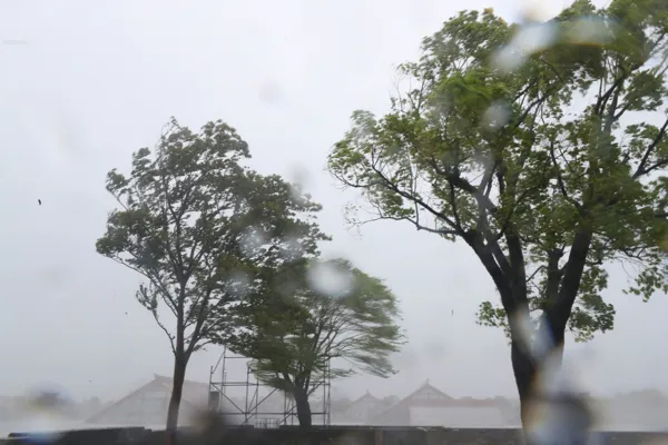 Someone fell down from the building after closing the window? Stop mistaking the facts for the real one. Shanghai Typhoon