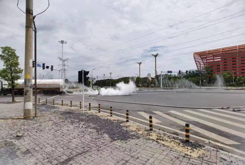 After 30 hours of thorough elimination of hidden dangers, a liquefied natural gas tanker truck in Hunan Province leaked after being rear ended | Emergency rescue | Hour | Command | Rescue | Hunan Province | Yongzhou | Leakage