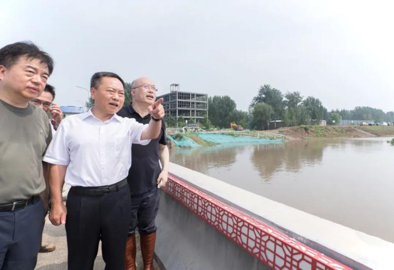 Minister of Water Resources went to inspect flood control and emergency work in the Daqing River system of Yongding River | Basin | Minister
