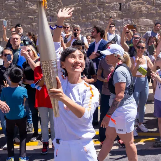 Born in Beijing, she is the first Chinese face in the Paris Olympics torch relay.