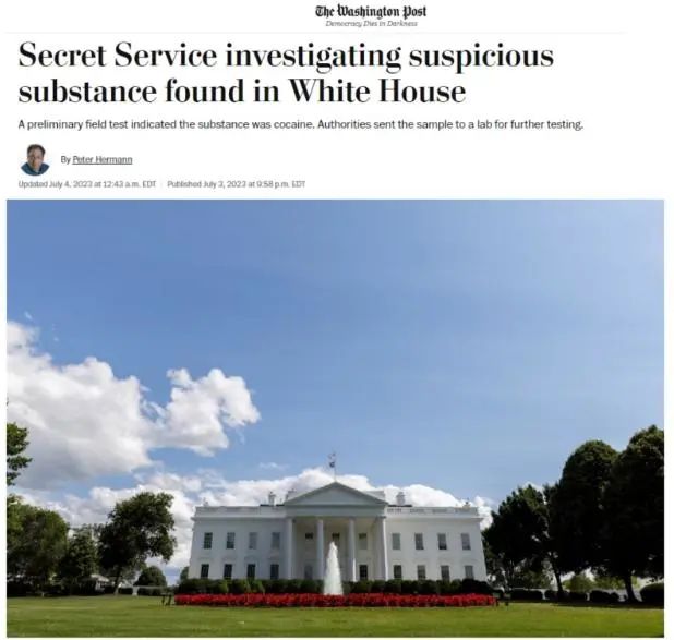 Emergency evacuation!, White House discovers unknown powder | United States | White House