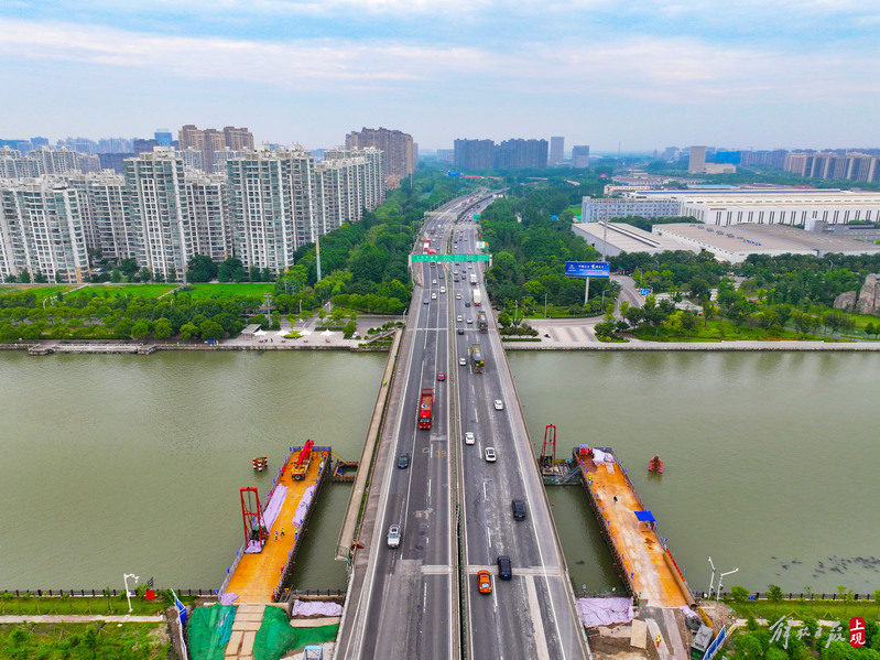 G15沈海高速嘉浏段新浏河大桥拓宽改建工程开工大桥|浏河|沈海