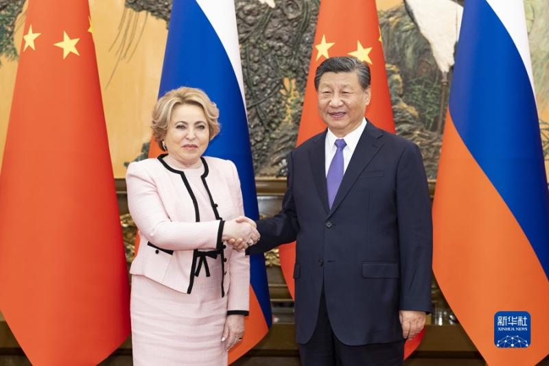 Xi Jinping Meets with Chairman of the Russian Federation Council Matviyenko Xi Jinping