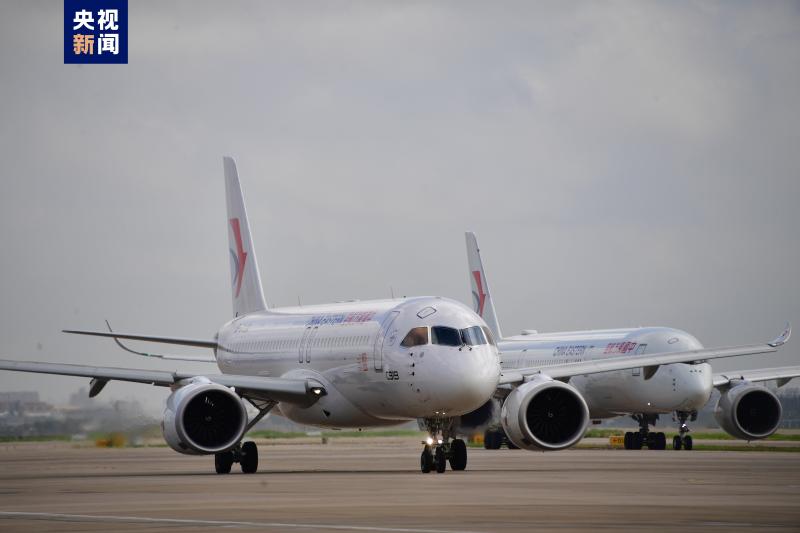 China Eastern Airlines C919 Large Passenger Airline's First Double Flight Operation on the Shanghai Chengdu Express C919 | Passengers | Passenger Airline