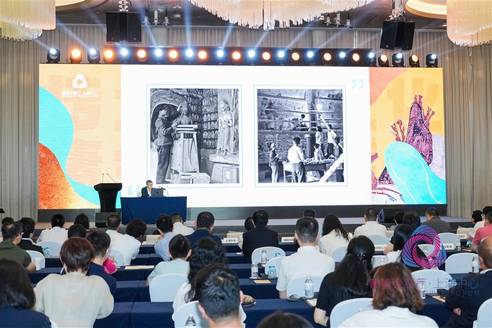 Dunhuang Research Institute President Su Bomin gave a speech at the tallest building in China, with Zuo Huawei and Right Tencent Dunhuang Research Institute | Audience | Su Bomin