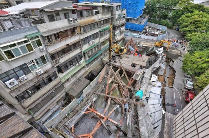 197 households urgently evacuated due to careless construction by a Taiwanese construction company, resulting in the collapse of residential buildings