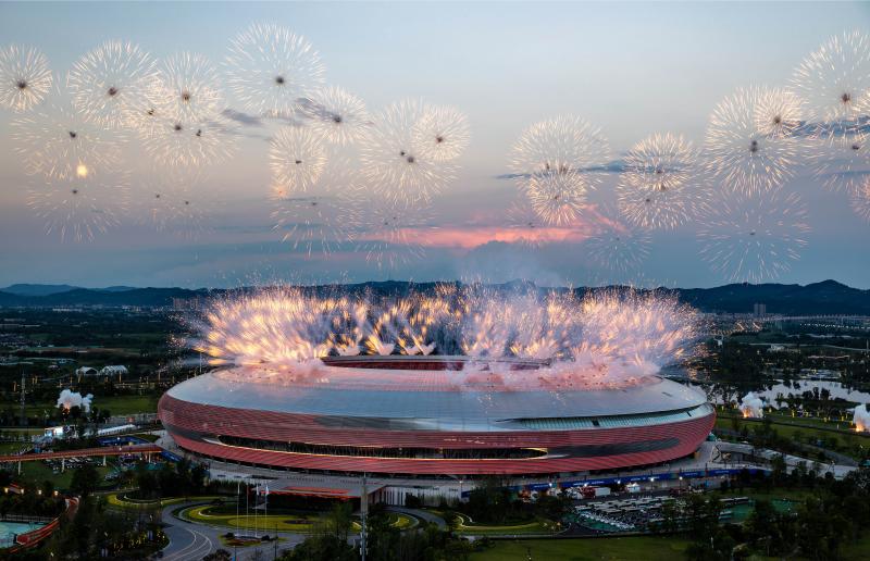 Sparkling Fireworks, Chengdu Universiade | Tonight Chengdu Stadium | Anhu | Universiade