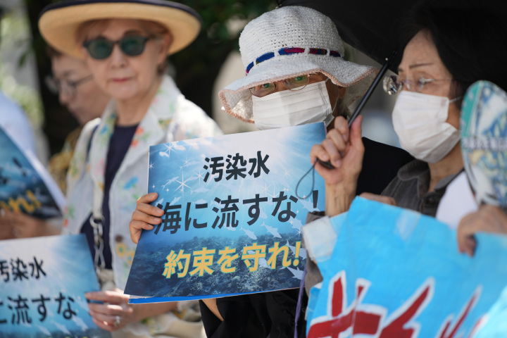 日本民众集会要求政府遵守不擅自处置核污染水承诺陆地|日本|要求