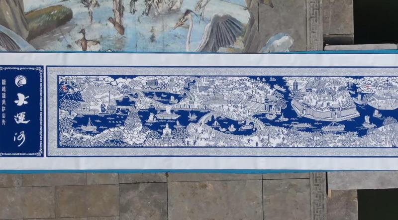 Tianjin: The Hundred meter Intangible Cultural Heritage Scroll Inherits the Treasure Culture of the Grand Canal by Yang Liuqing | Activity | Culture