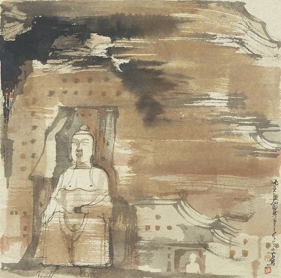 上海中国画院画师重走“丝绸之路”,去敦煌采风写生|敦煌|画师