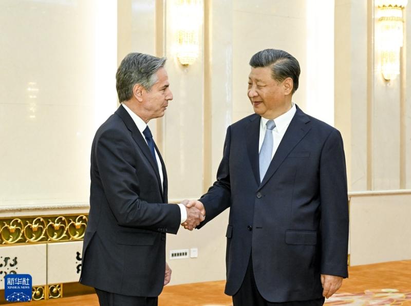 Xi Jinping Meets with U.S. Secretary of State Brinken Xi Jinping | Great Hall of the People | United States