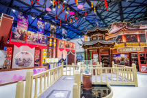 "Guofeng" game is eye-catching, 2023ChinaJoy camp: retro Yu Garden Jiuqu Bridge, Huxin Pavilion booth | game | eye-catching