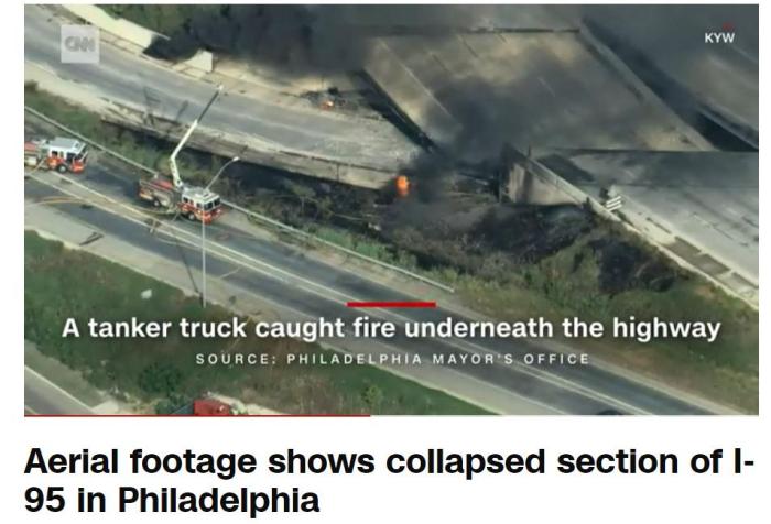 Biden closely monitors, sudden! Philadelphia Expressway collapses due to fire in the United States | Report | Possible | Governor | Highway | Pennsylvania | Collapse | Philadelphia