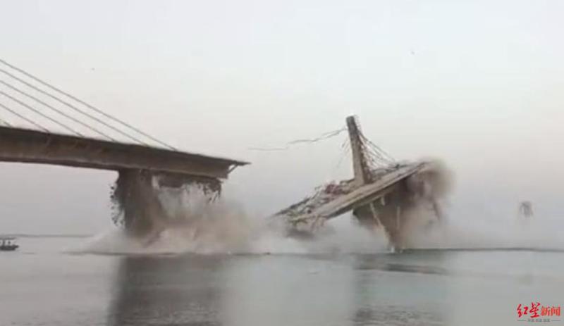 It collapsed again! Live video exposure, costing billions of rupees on the Ganges River | India | Bridge