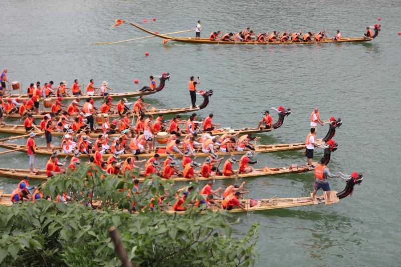 Dragon Boat Welcoming Dragon Boat Festival in Bijiang District | Tongren City, Guizhou Province | Dragon Boat