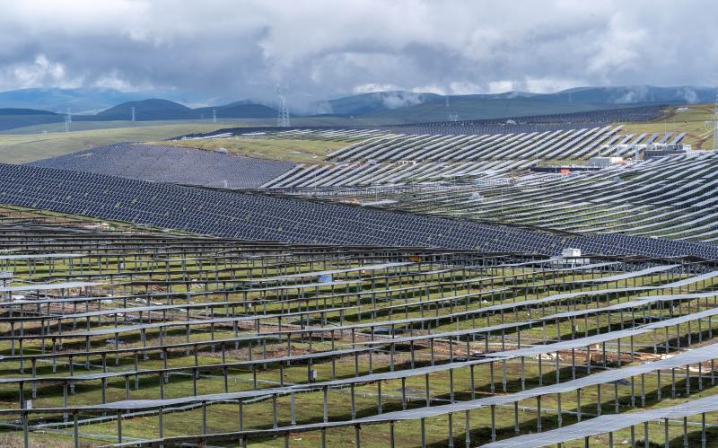 Crossing China's New Infrastructure | The World's Largest Water Light Complementary Power Station, Yalong River Kela Photovoltaic Power Station, Launched for Power Generation in Kela Township, Yajiang County, Garze Tibetan Autonomous Prefecture, Sichuan Province | Water Light | Yalong River Kela Photovoltaic Power Station