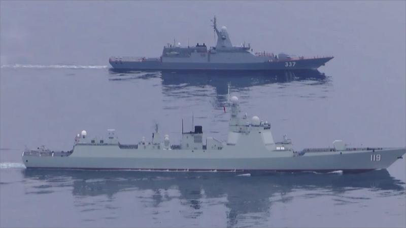 Live footage! China Russia Joint Maritime Exercise Successfully Ends Troops | Joint | Successfully Ends