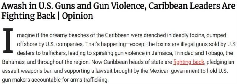 Gun Exports: A Chart of "Bipartisan Violence in the United States" | Firearms | United States