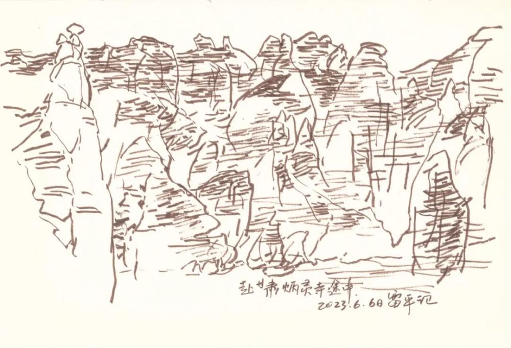 Painters from Shanghai Chinese Academy of Painting revisit the "Silk Road" and go to Dunhuang to collect style and sketch from life | Dunhuang | Painters