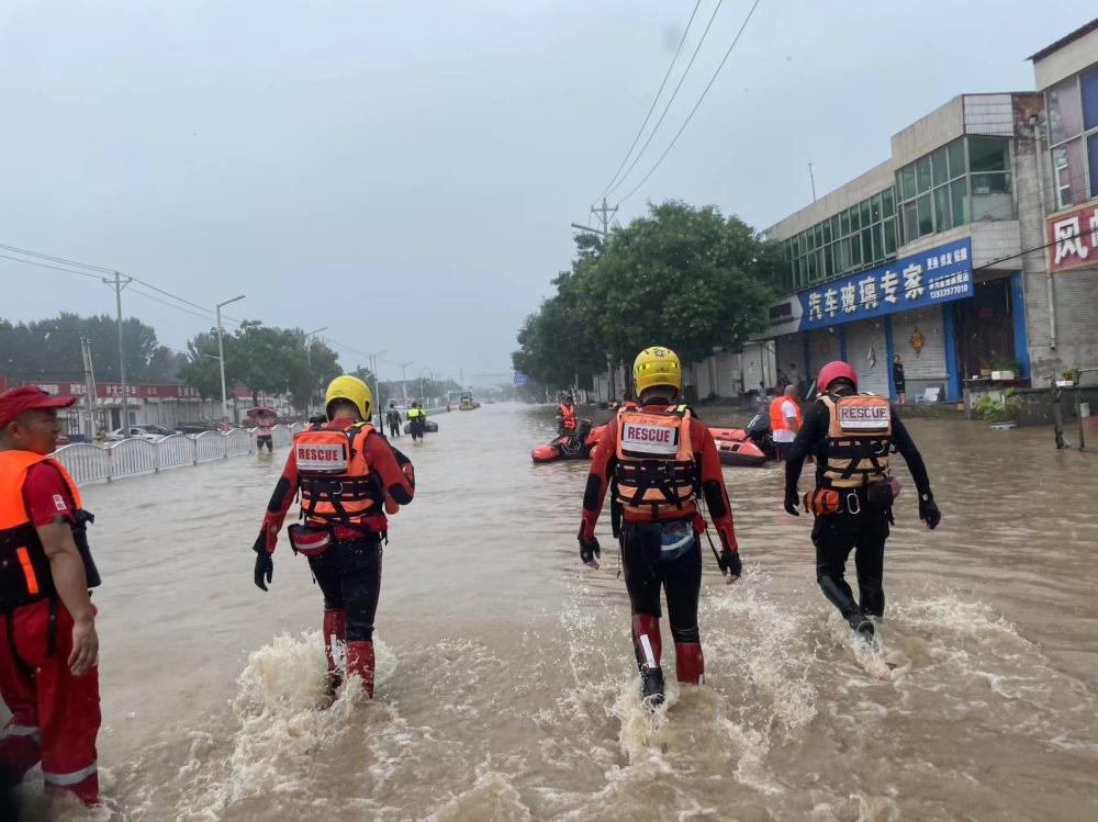 Tell me about the disaster relief scene I saw, Zhuozhou Returning Water Flow | Rescue | Disaster Relief