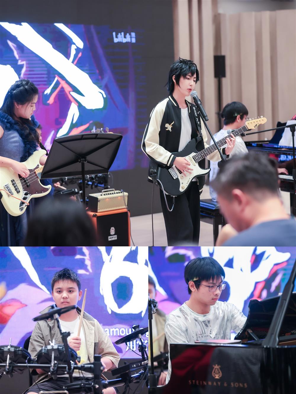 And they also formed a rock band, where the children learned to make their own instruments. At this music summer camp, Qintong | Feisi Le | Instruments