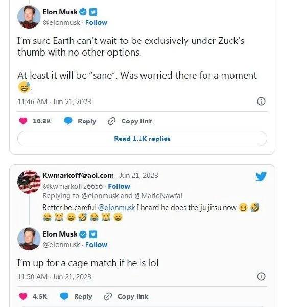 Zuckerberg and Musk are on the line? No kidding! Not bad money? Trillions