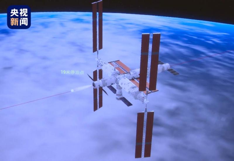 The scale of China's space station has refreshed! The Tianzhou-5 cargo spacecraft has completed its rendezvous and docking with the space station assembly for cargo transportation | spacecraft | space station