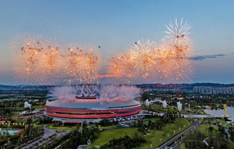 Sparkling Fireworks, Chengdu Universiade | Tonight Chengdu Stadium | Anhu | Universiade