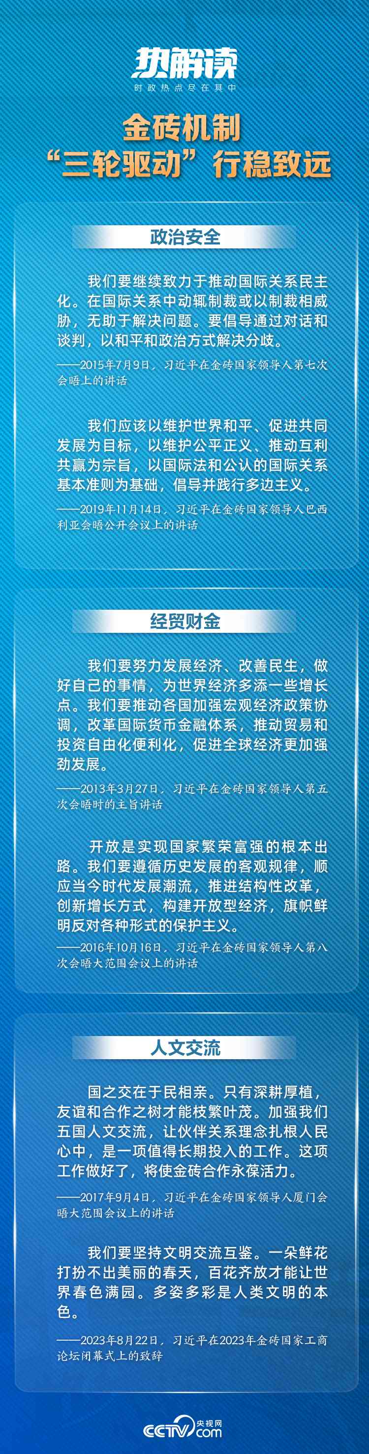 热解读|习近平“三大全球倡议”推动金砖机制提质升级