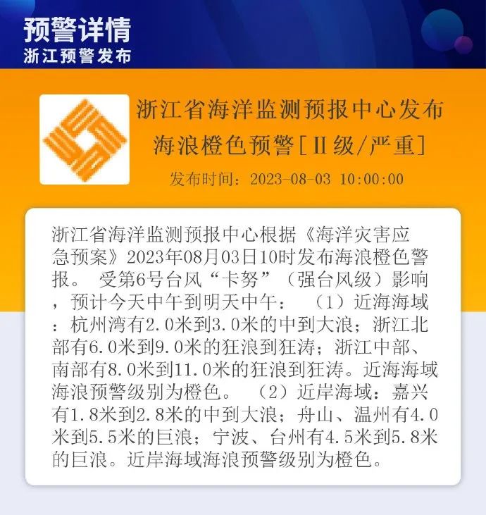 Then far away from our country, huge waves rise along the coast of Zhejiang! Central Meteorological Observatory: Expected Typhoon "Kanu" to Slowly Weakens in Intensity | Zhejiang | Kanu