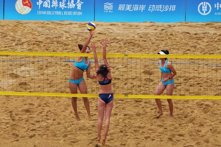 旅游资源和体育竞技触发化学反应,走近杭州亚运会：宁波象山转动沙滩排球赛事