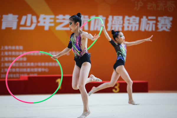 Shanghai Artistic Gymnastics cultivates Guo Qiqi, 186 young girls dance at the training ground of the New World Champion