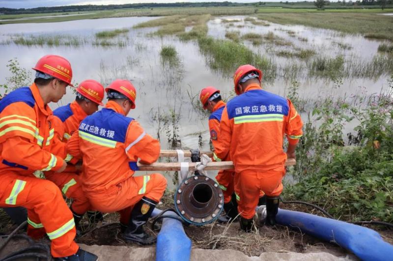 Drainage exceeding one million cubic meters, four national safety production emergency rescue teams in Jilin Drainage Shenyang Team | Rescue | National