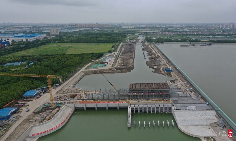 吴淞江工程（上海段）：上海规模最大泵闸枢纽工程初步具备通水条件太湖|长三角|规模
