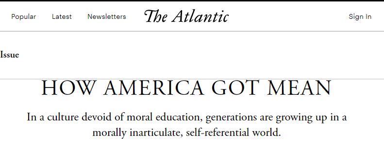 American political critics criticize the United States, which has long been immersed in a culture lacking moral education and has become a despicable national culture | morality | America