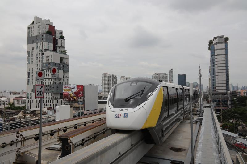 The monorail train jointly constructed by China and Thailand helps to create Bangkok's urban scenic line | Thailand | Train