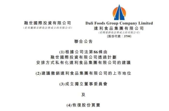 "Snack King" Dali Food is going to be delisted! The reason is... breakfast | stock price | Daliyuan