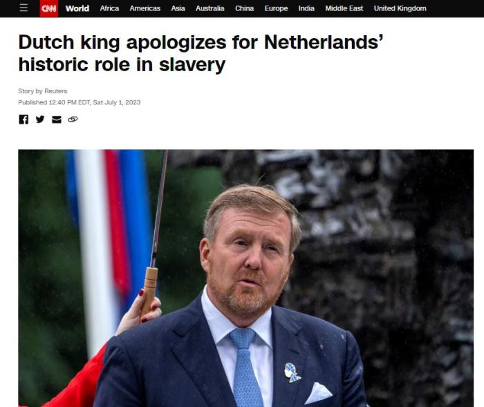 First time! The king officially apologizes for colonization | The Netherlands | The king