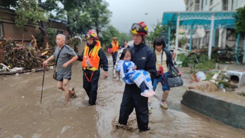 The land aviation helicopter is out! Latest news materials of rainstorm in Beijing | rainstorm | Luhang