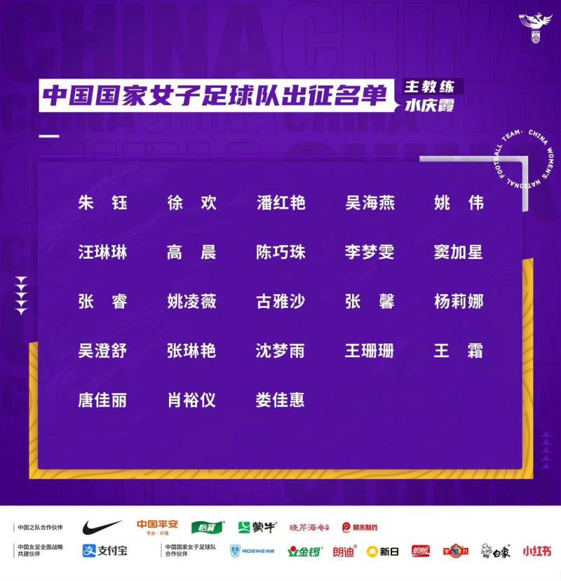 On July 22nd, China's women's football team made their debut in Denmark, and the 23 man roster for the World Cup was announced. Zhang Linyan | Wang Shanshan | First match