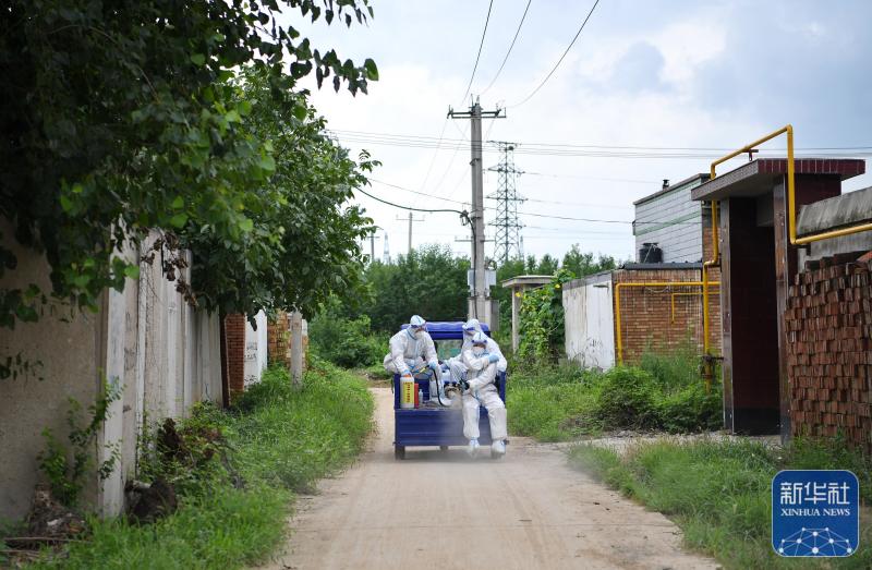 Xinhua full media+desilting, disinfection and sterilization, waterlogging drainage... Zhuozhou, Hebei, carried out post disaster restoration work. August 6th | Baita Village, Diaowo Town, Zhuozhou City, Hebei Province | Xinhua News Agency+