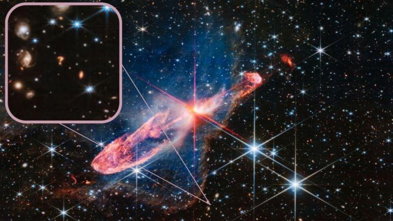 Questions from aliens? A giant question mark appears 1470 light-years away from Earth! Expert: Or images of two galaxies merging | Universe | Question mark